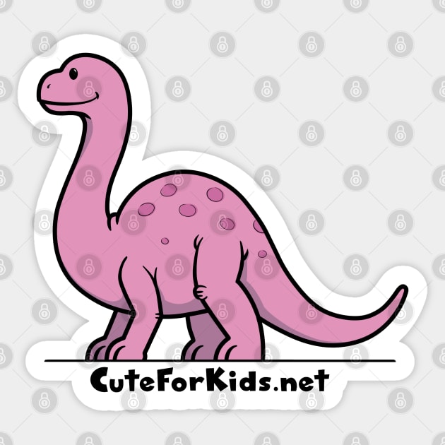 CuteForKids - Brontosaurus - Branded Sticker by VirtualSG